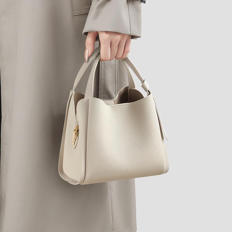 

Сумка-ведро для женщин, осень и зима, новая сумка через плечо, сумка из натуральной кожи, универсальная сумка на одно плечо подмышкой для женщин