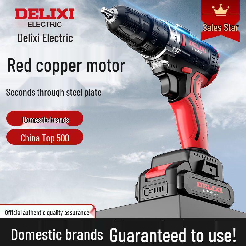 Delixi Lithium Rechargeable Multifunctional Hand Drill & Electric Screwdriver Tool