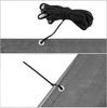 Balcony mat cover gray 1x7 m