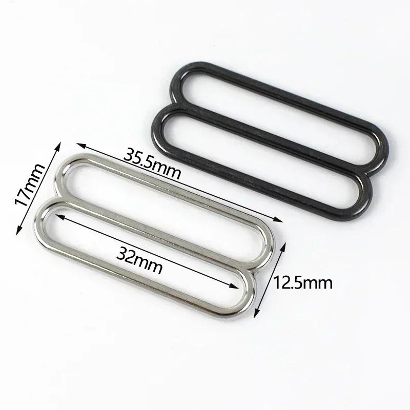 10/20/30Pcs Meetee Metal Tri-Glide Rings Buckles 6-50mm Bra Strap Adjust Clasp 8-shaped Ring Hook Garment Hardware Accessories