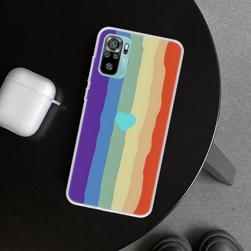 Rainbow Gradient Love Phone Case Cover for Xiaomi Redmi Note 15 14 13 12 11 Pro Plus 14S 12S 11S 11T 11E 10S 10 Customized Funda