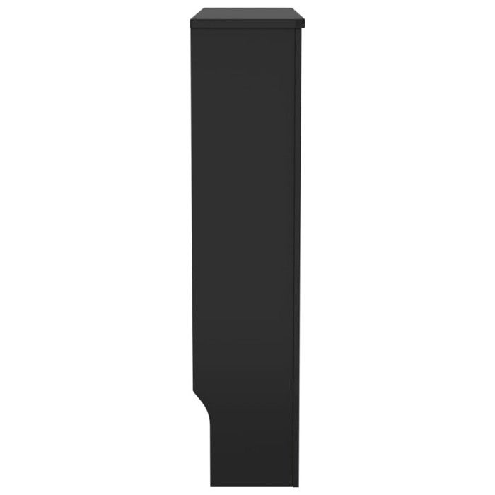 Cache-radiateur - vidaXL - 325568 - MDF Noir - 78 cm - Design moderne à lattes