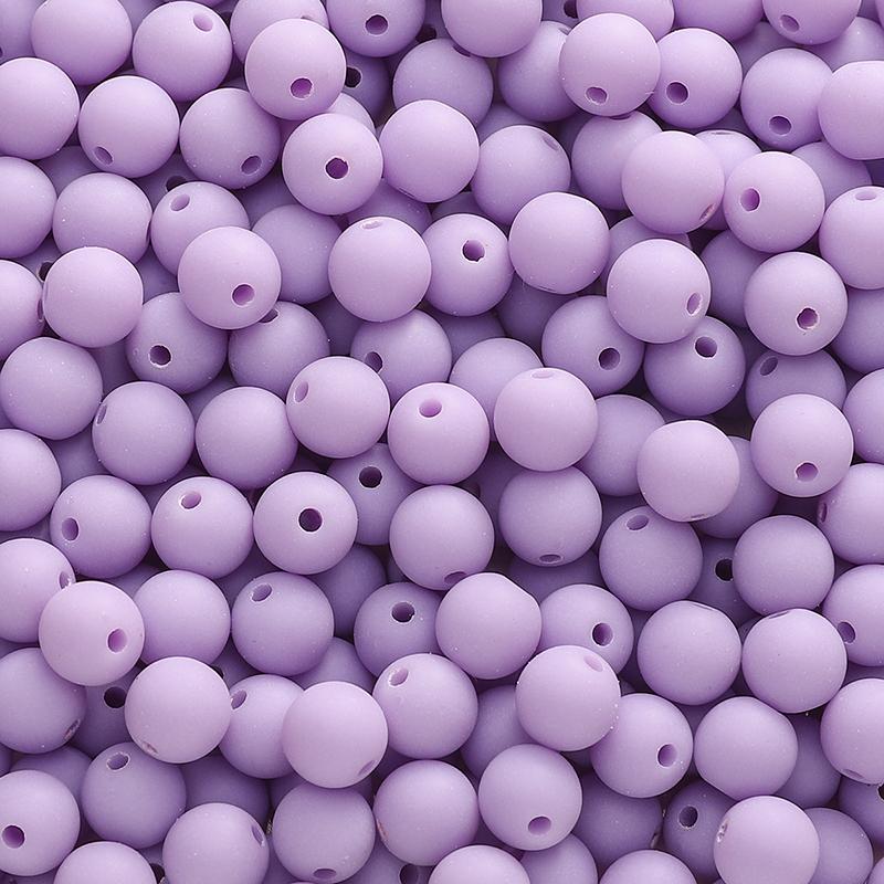23-500Pcs Acrylic Beads Solid Colored Frosted Round Beads For DIY Bracelet Necklace Jewelry Making Accessories