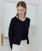 Itov Seoul (Set) One-Button Cardigan Set-Up Black