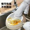 Kitchen Cleaning Oil Proof Waterproof Thick Insulated Gloves Silver Wire Gloves Dishwashing with Non Greasy Steel Wire Cloth