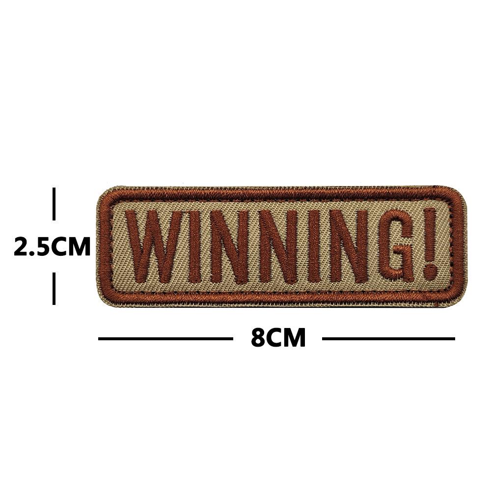 Bo Feng You Xuan  Victory  Embroidered Mini Chest Badge Velcro Patch