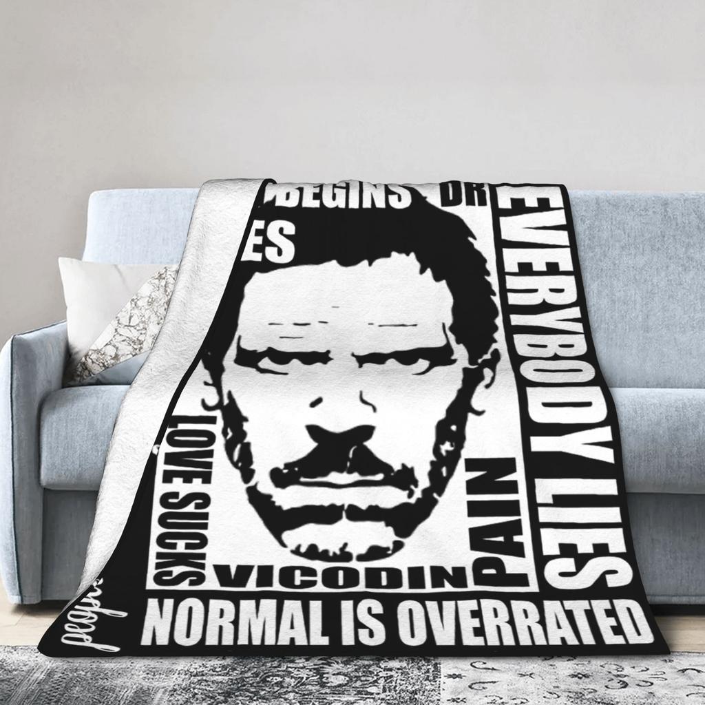 House MD Dr Gregory House Fashion Blanket Multiple Sizes Super Soft Cozy  Throw Fashion Blankets for Couch Sofa and Bed