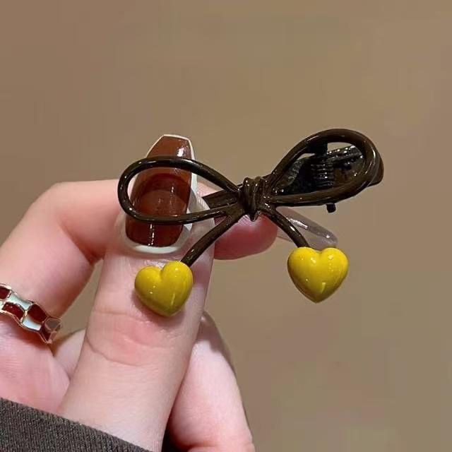 

2025 High-End Bow Hair Clip for Women & Babies - Stylish Forehead and Side Bangs Duckbill Accessory