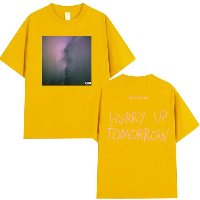 

Rapper The Weeknd Hurry Up Tomorrow Tour Album Graphic TShirt Mens Vintage Trendy Oversized 100 Cotton Gothic Tshirt S