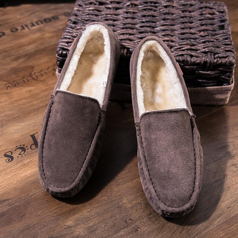 Mocasini din piele intoarsa pentru barbati, pantofi casual de barca, mocasini hombre, incaltaminte de iarna pentru barbati, adidasi barbatesti slip-on, incaltaminte de lux pentru barbati adulti