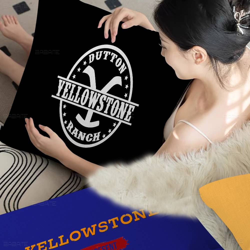Y-Yellowstone Pillow Gift Home Office Decoration Pillow Bedroom Sofa Car Cushion CoverPillow Case