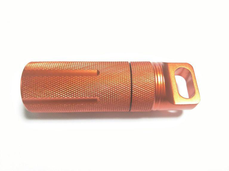 CNC Metal EDC Waterproof Survival Container: First Aid Medicine Bottle