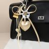 Braided Rope Keychain Heart Bows Earphone Bag Pendant Charm Fashion Bag Accessories for Handbag,Backpack Decorations