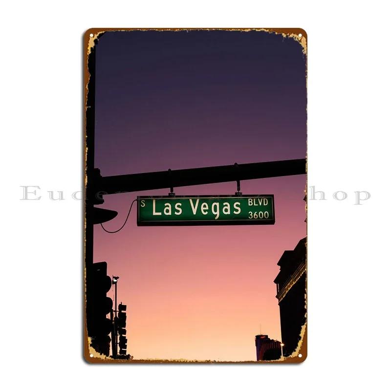 Las Vegas Boulevard Metal Signs Design Decoration Cinema Designer Designing Tin Sign Poster 20x30cm(7.8x11.8inch)