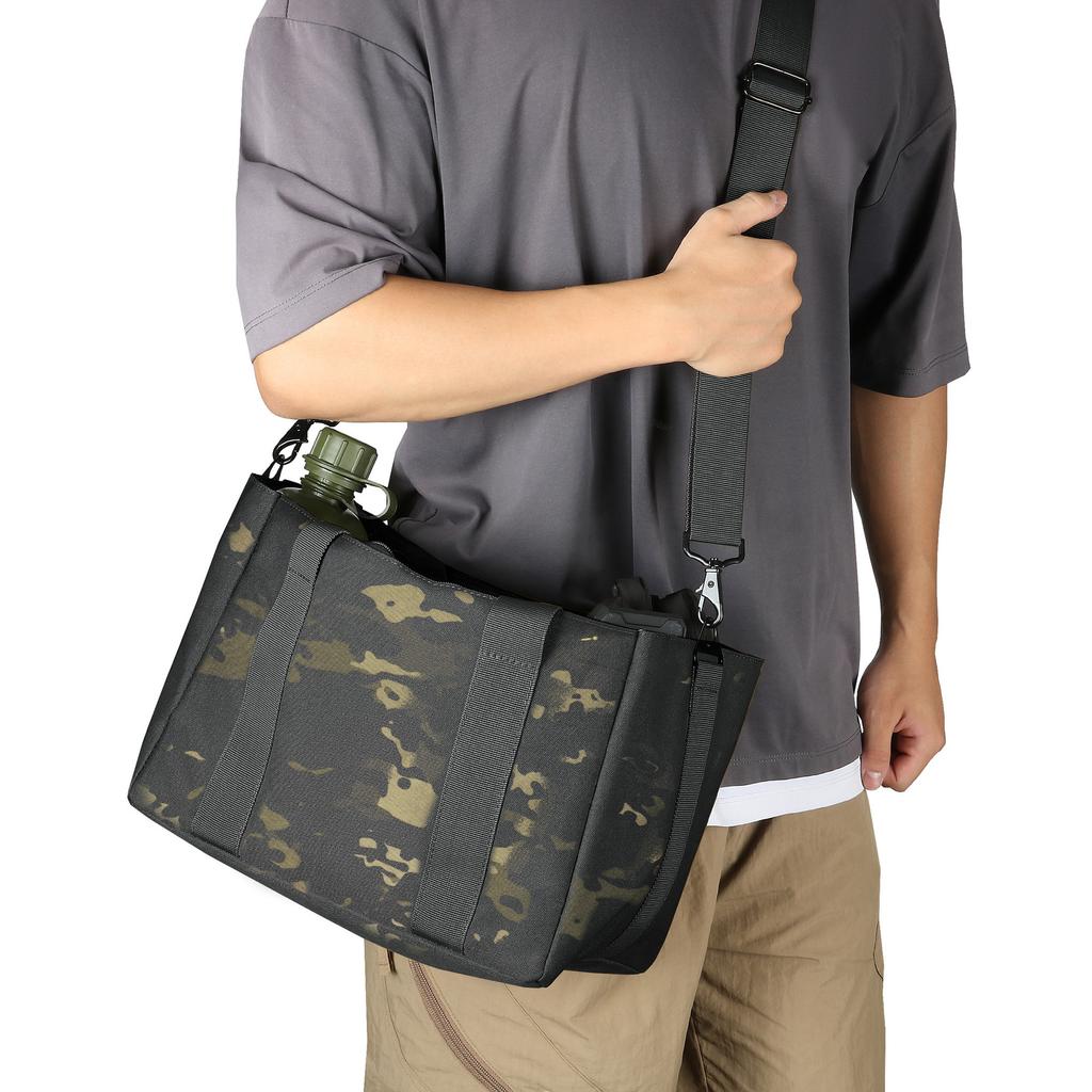 Outdoor Storage Bag Large Capacity Casual Bag Oblique Span Bag Oxford Waterproof Gun Bag Sorting Separation Bag Military Fan