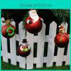 Ideal Gift Christmas Tree Hanging Bear Santa Claus Snowman Ball Decor Ornament For Friends And Family Celebration