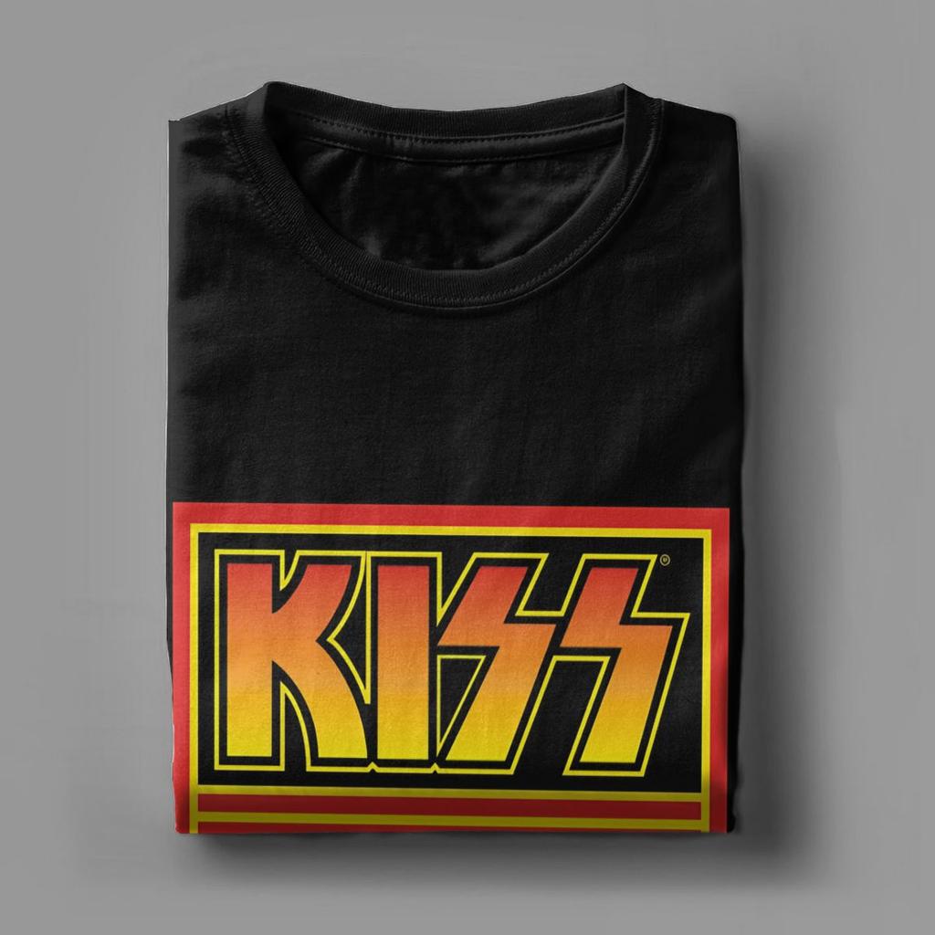 Men T-Shirts Kiss Army Logo Casual Cotton Tee Shirt Short Sleeve Rock Brand T Shirts Round Collar Tops Gift Idea