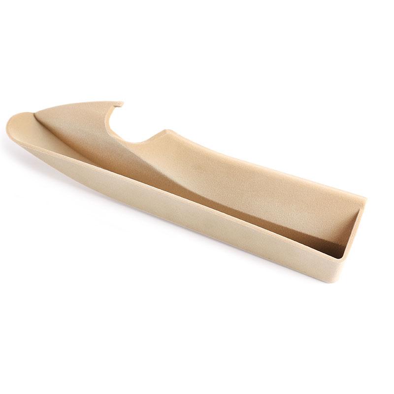 For Porsche Cayenne 2018- ABS Beige Flocking Car Center Console Armrest Side Storage Box Storage Container Car Accessories