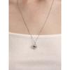 Silver 925 Spear Ball Long Necklace Lsn68
