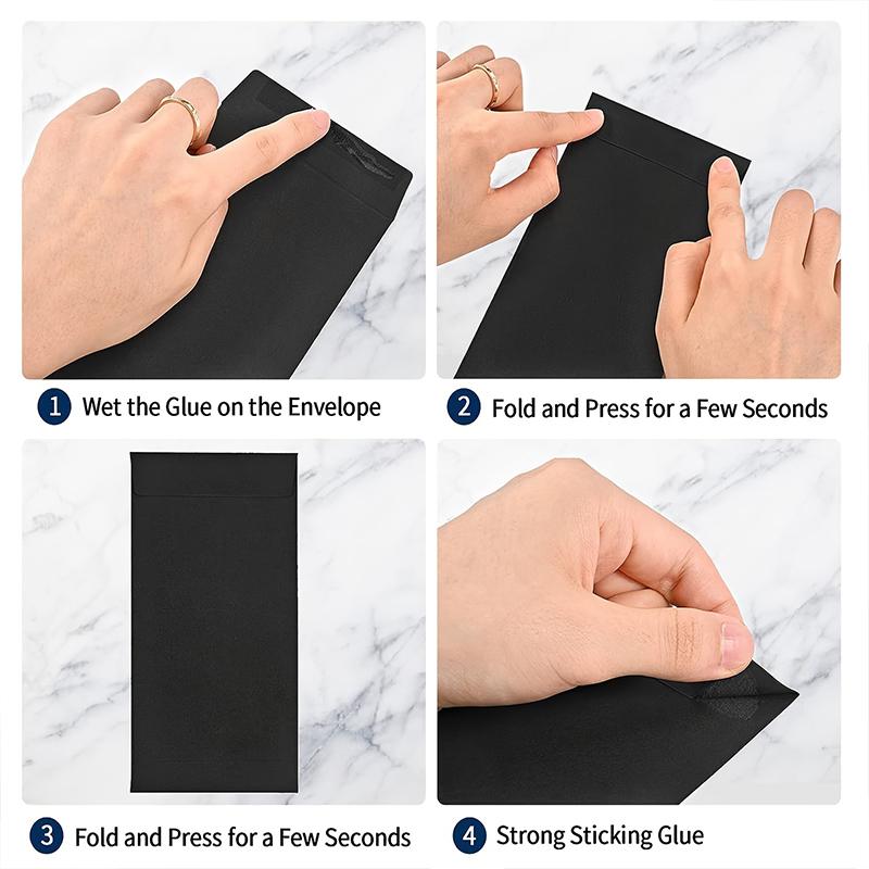 100PC Money Envelopes for Cash Gift Cards Cash Envelopes Seeds Self-Sealing Organizing Coins 8.89x16.5cm