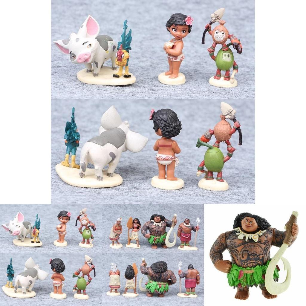 Charming 10pcs Moana Doll Collection Adorable Pvc Action Figures Perfect For Kids Gifts