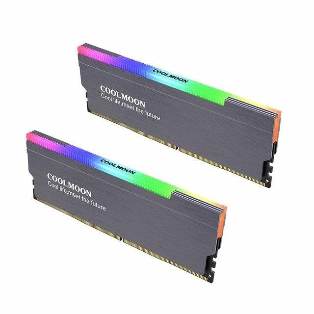 Jonsbo NC-1 RAM Heatsink Cooler RGB 256 Color PC Memory Cooling Vest Heat Sink Radiator For DDR DDR3 DDR4 Desktop PC Ram Memory