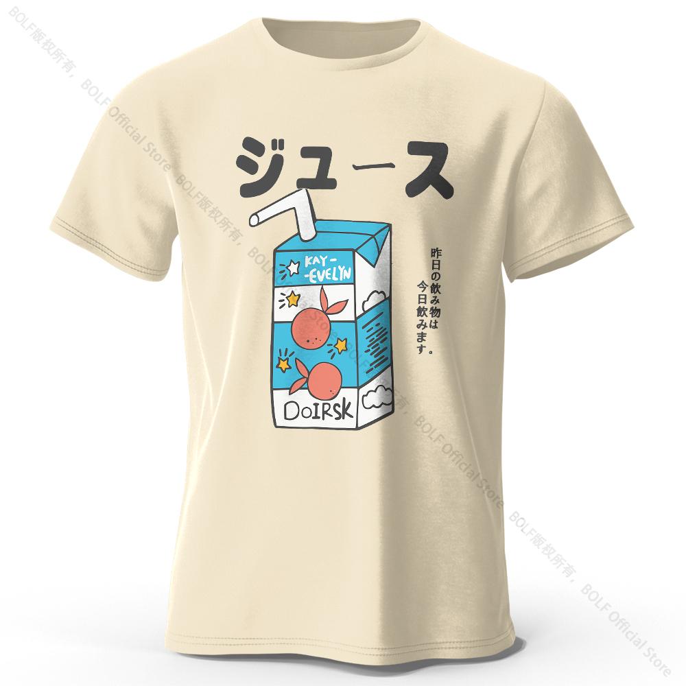 Japanese Soda Pop Anime Printed 100% Cotton T-Shirt, Ultra Soft Round Neck Short Sleeve Tee for Men & Women