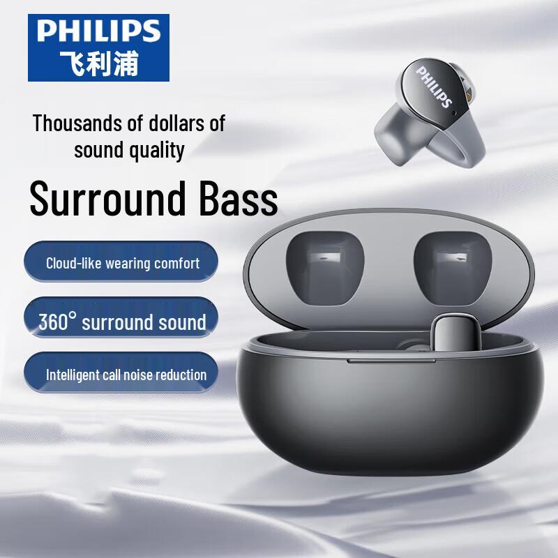 Philips TAT2719 Open-Ear Clip-On True Wireless Sport Earbuds