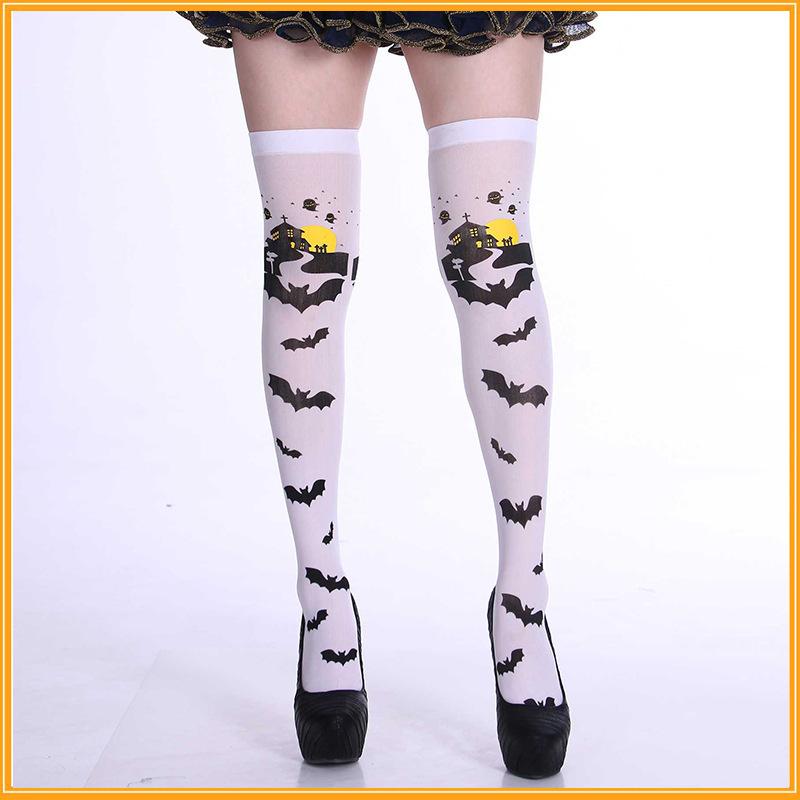 2024 New Men And Women Suitable Stockings Halloween Easter Nurse Skeleton Blood Socks Skull Socks Funny Prank Compression Socks