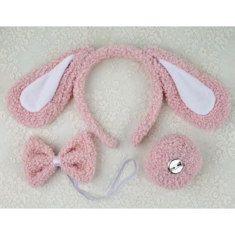 Dog Costume Accessories Ear Headbands,Bows,Nose,Tail Halloween Cosplays Props