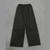 Europäische und amerikanische Retro-Damen-Freizeit-Hose mit hohem Bund, locker, mit Fransen, bodenlang