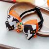 Halloween Dog Collars Accessories Cute Little Dogs Cats Dress Up Supplies Luminous Pumpkin Skull Pet Collars Holiday Decorations