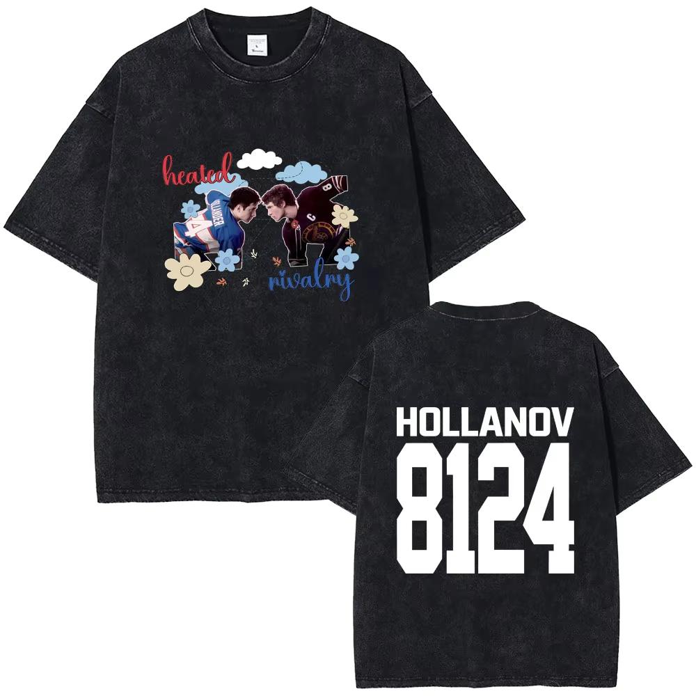 Hot Sale Heated Rivalry Heated All The Time Washed Vintage T-shirts Men Women Fashion Oversized T-shirt Male Y2k Cotton T Shirts