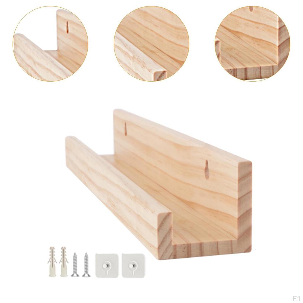 Holzregal für Schallplatten und Fotos Wandmontage Aufbewahrung