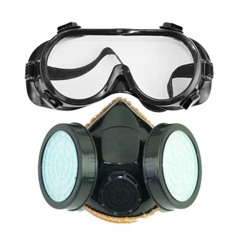 DAXTE Chemical & Dust Respirator Mask with Goggles