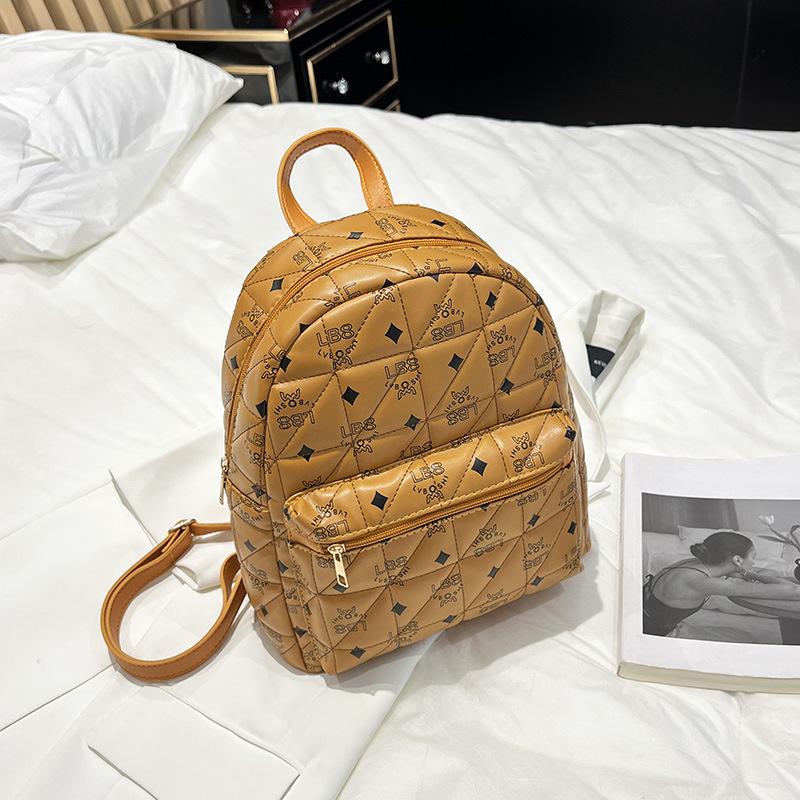 New Embroidered Backpack G Retro Student Schoolbag Fashionable Large Capacity Women's Backpack