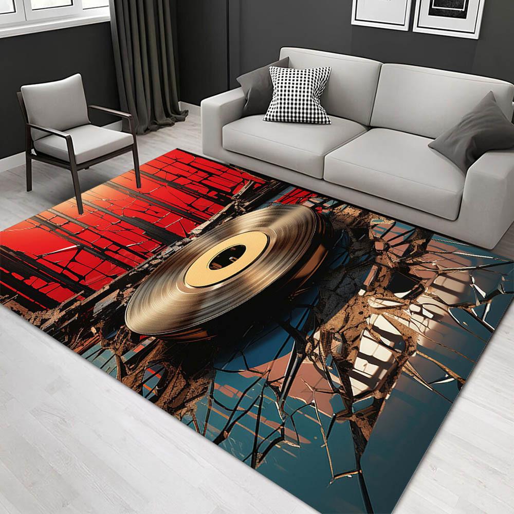 

1pc 1360567608Pattern Carpet, Area Rug For Living Room Bedroom Room Bed Chair Laundry Entryway Corridor Yard Non-slip Outdoor Camping Rug Fl 60cm by 90cm