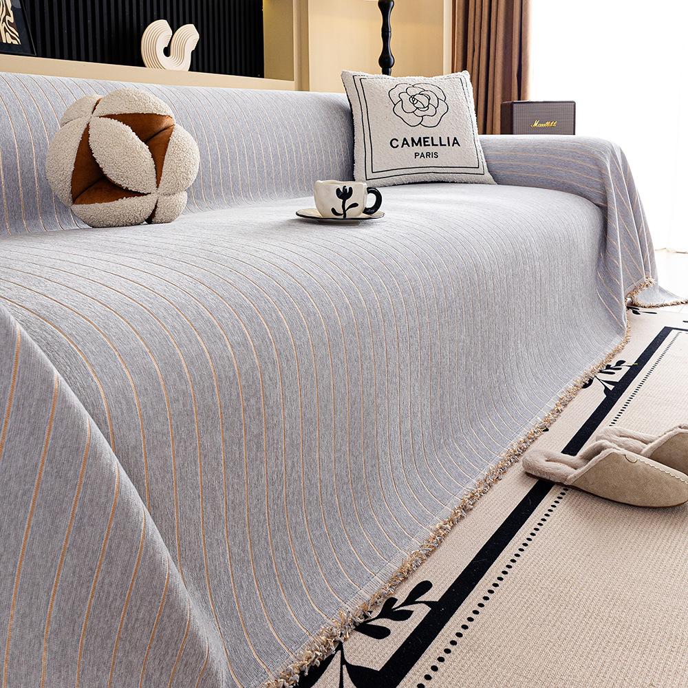 Anti Slip Sofa Towel Anti-Cat Scratch Cloth Sofa Cover Teddy Velvet Waterproof Multi-Functional Sofa Cover Cloth Towel