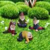 Funny Garden Gnomes, Yoga Dwarf Garden Ornaments, Fairy Garden Gnome Accessories Miniature Decorations