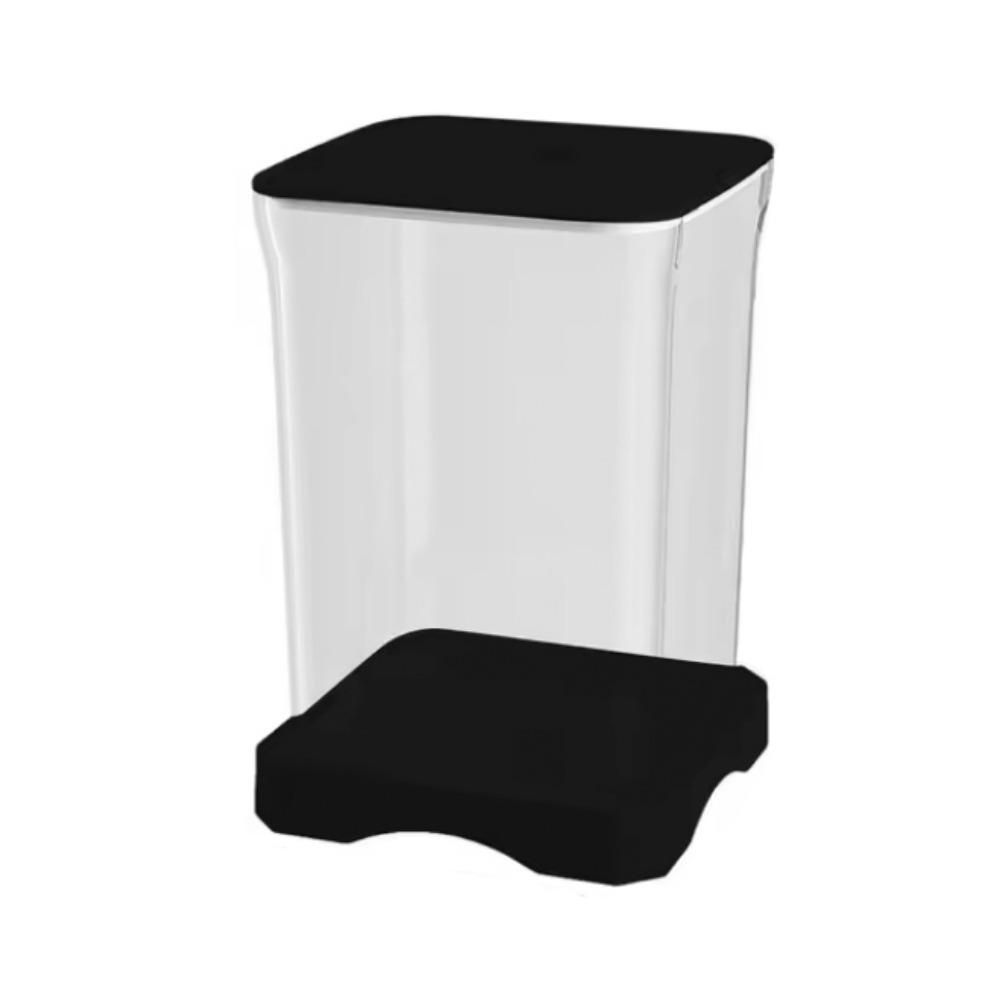 

Акриловый настольный аквариум с высокой прозрачностью, мини-аквариум для золотых рыбок для домашних офисов чёрный