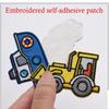 10Pcs Cartoon Car Iron On Patches Embroidery Applique For Jackets Clothing Bag