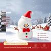 Snowman Silicone Night Light: Rechargeable Bedside Atmosphere Lamp & Festive Desktop Ornament, Perfect for Christmas and Birthday Gifts