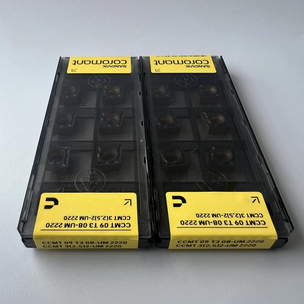 Sandvik / CCMT09T308-UM 2220 / Industrial Indexable Carbide Inserts 10 Pcs