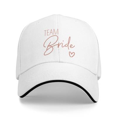 Hearts Bride Bachelorette Party Team Wedding Baseball Cap Hiking Fishing Wholesale Trucker Hat Women Unisex Design Snapback Cap