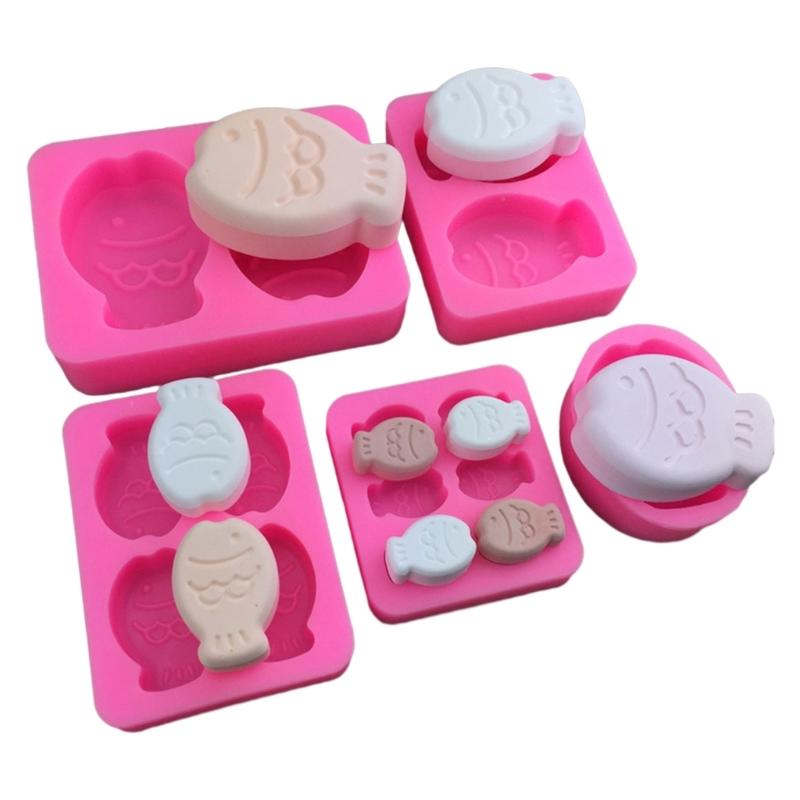 Silicone Candy Molds Baking Supplies Chocolate Molds Fish Shape Cake Decorating Tool Baking Molds DIY Fondant Molds