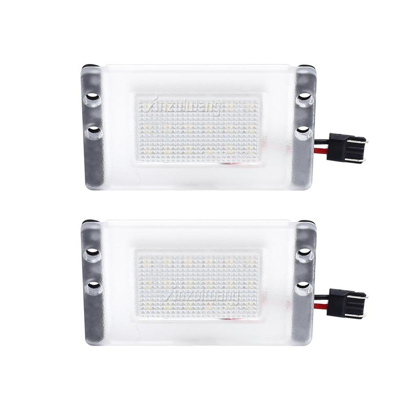 2pcs Car Tail White LED License Plate Number Light Led Auto Number Backlight Fit For Volvo V70 1997-2000