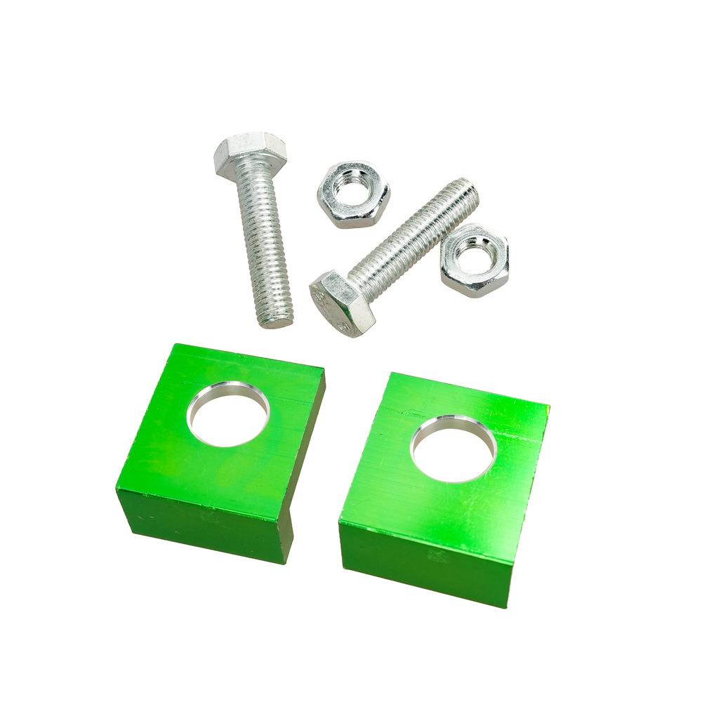 Модифицированный мотоцикл с ЧПУ внедорожник задний тысяча цзиней 15 мм задняя плоская вилка квадратная тысяча цзиней аксессуары с винтами зелёный
