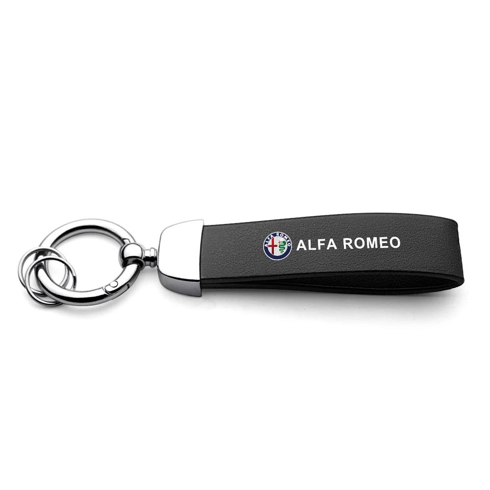 

Автомобильные наклейки Для Alfa Romeo Брелок для ключей автомобиля Брелок из ПУ кожи Подвеска для автомобиля Подарок для Alfa Romeo Giulietta Giulia GT Brera Mito F1 S
