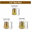 1/4" Inverted Flare Brake Line Fittings Nuts Assortment Kit Universal Rustproof