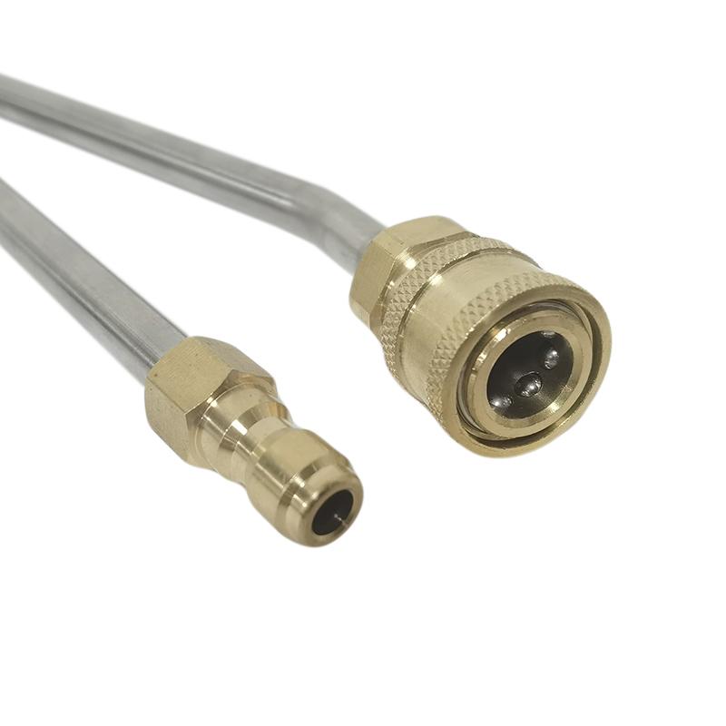 High Pressure Water Gun Car Wash Extension Rod Pressure Power Washer Gutter Cleaner Attachment Lance/Wand 1/4" Quick Connect Rod